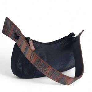 Vtg BONINI Japanese Inspired Streamlined Shoulder Bag Art To Wear Minimalist